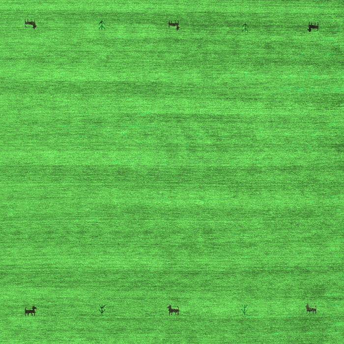 Abstract Green Contemporary Rug, con885grn