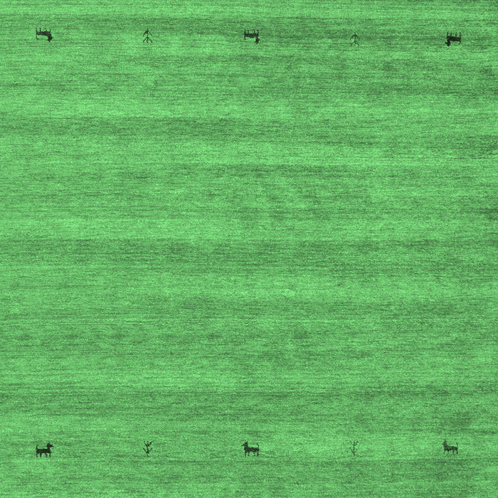 Abstract Emerald Green Contemporary Rug, con885emgrn