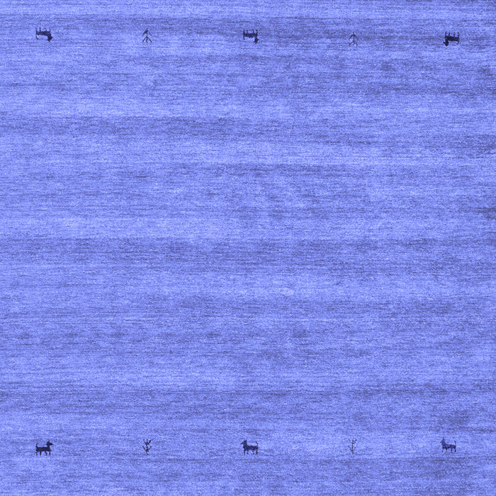 Machine Washable Abstract Blue Contemporary Rug, wshcon885blu