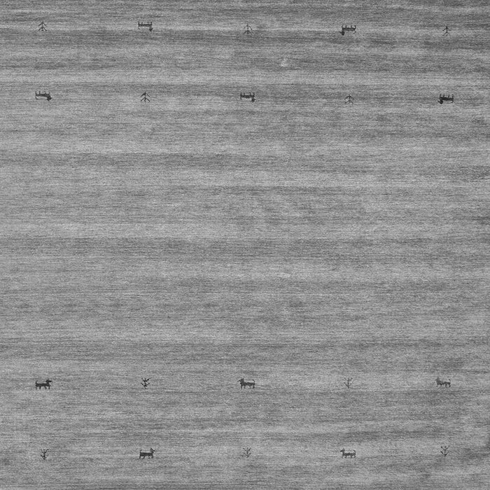 Serging Thickness of Abstract Gray Contemporary Rug, con885gry