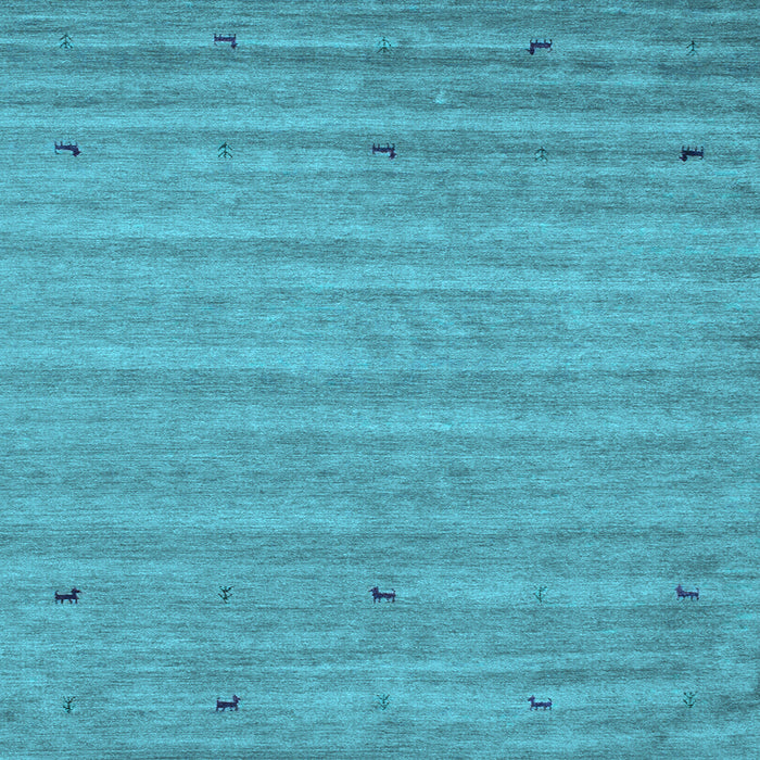 Square Machine Washable Abstract Light Blue Contemporary Rug, wshcon885lblu