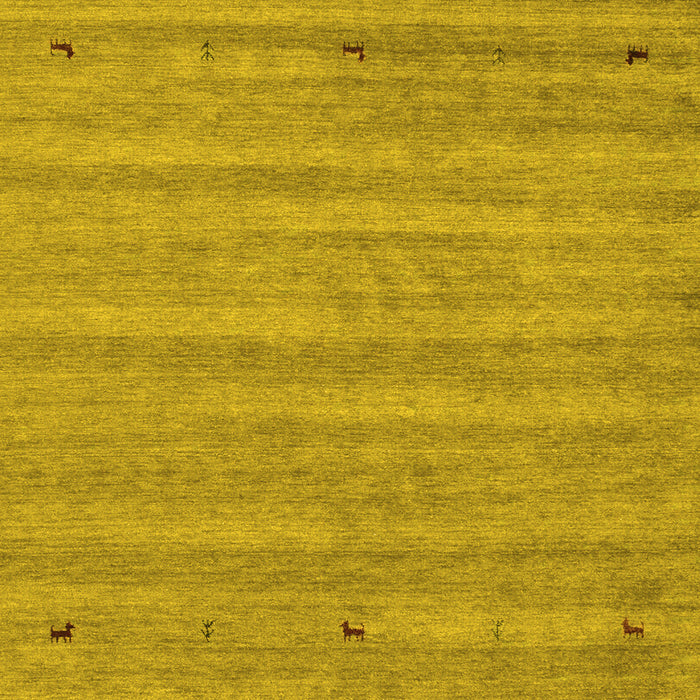 Abstract Yellow Contemporary Rug, con885yw