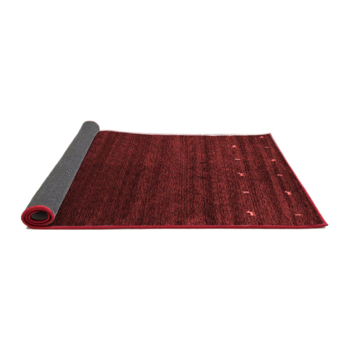 Abstract Red Contemporary Area Rugs
