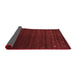 Abstract Red Contemporary Area Rugs