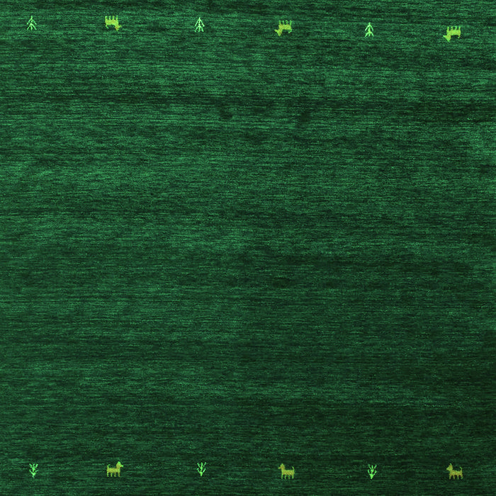 Abstract Green Contemporary Rug, con886grn