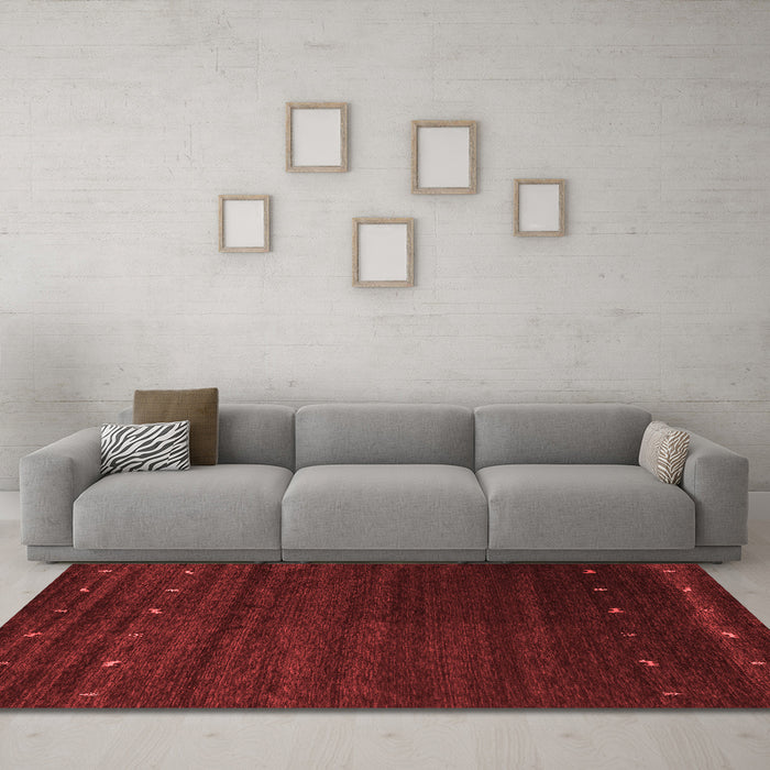 Contemporary Red Washable Rugs