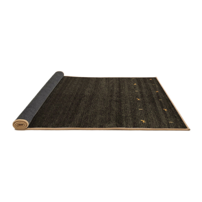 Sideview of Abstract Brown Contemporary Rug, con886brn