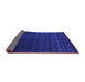 Sideview of Abstract Purple Contemporary Rug, con886pur