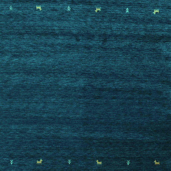 Machine Washable Abstract Turquoise Contemporary Area Rugs, wshcon886turq