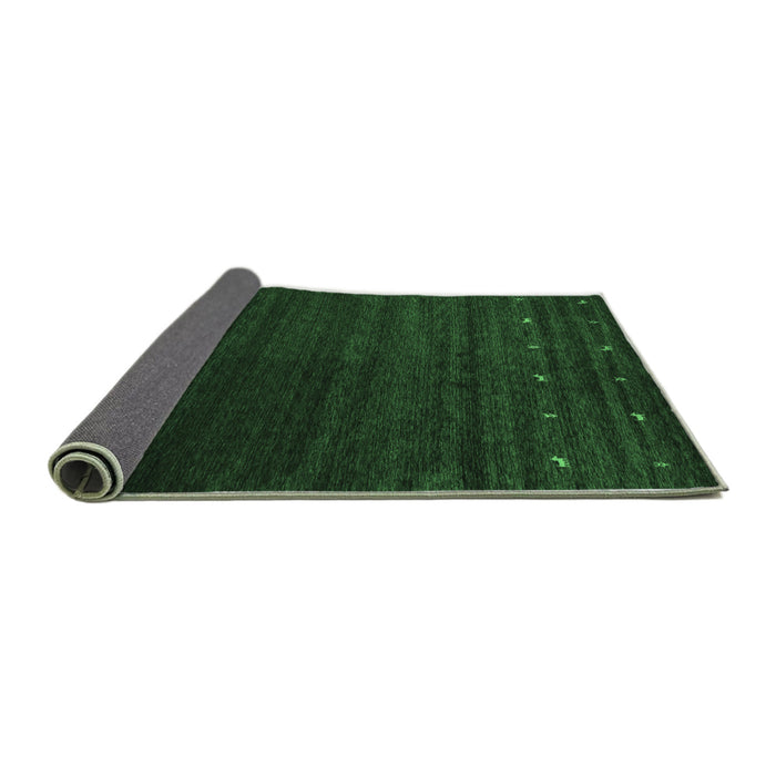 Sideview of Abstract Emerald Green Contemporary Rug, con886emgrn