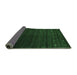 Sideview of Abstract Emerald Green Contemporary Rug, con886emgrn