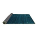 Sideview of Abstract Turquoise Contemporary Rug, con886turq