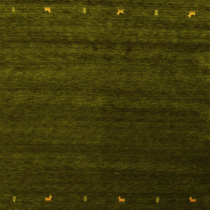 Abstract Yellow Contemporary Rug, con886yw