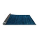 Sideview of Abstract Light Blue Contemporary Rug, con886lblu