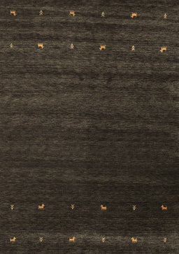 Abstract Brown Contemporary Rug, con886brn