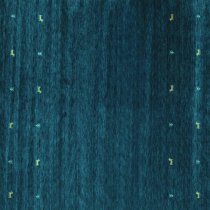 Square Machine Washable Abstract Turquoise Contemporary Area Rugs, wshcon886turq