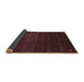 Sideview of Abstract Brown Contemporary Rug, con887brn