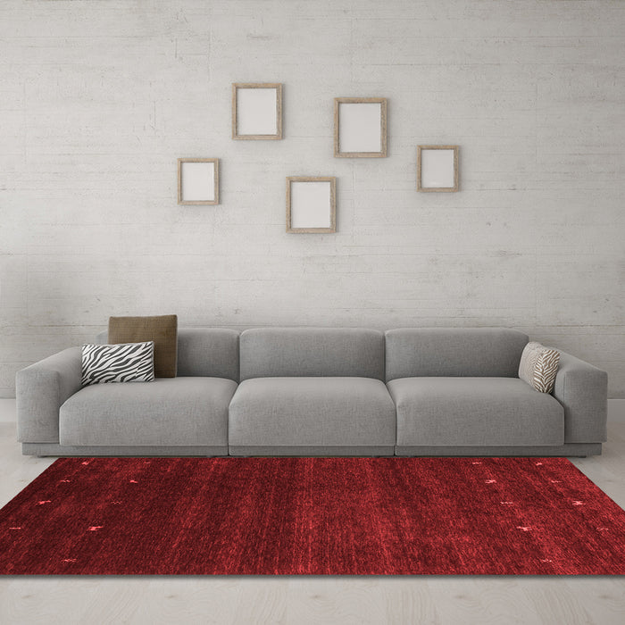 Contemporary Red Washable Rugs