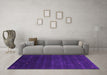 Machine Washable Abstract Purple Contemporary Area Rugs in a Living Room, wshcon887pur