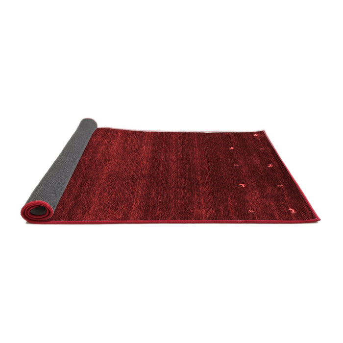 Abstract Red Contemporary Area Rugs