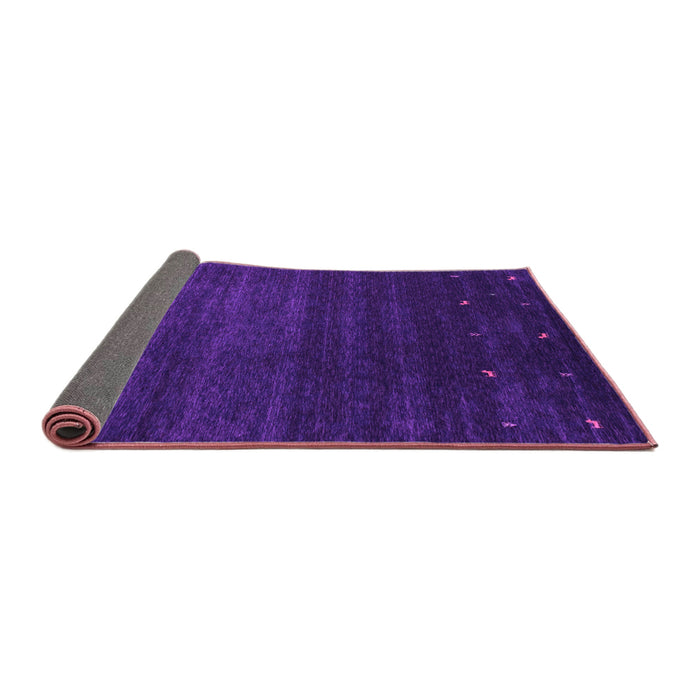 Sideview of Abstract Purple Contemporary Rug, con887pur