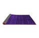 Sideview of Abstract Purple Contemporary Rug, con887pur