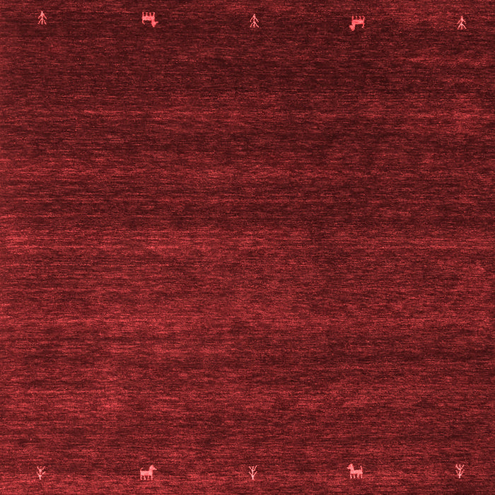 Machine Washable Abstract Red Contemporary Rug, wshcon887red