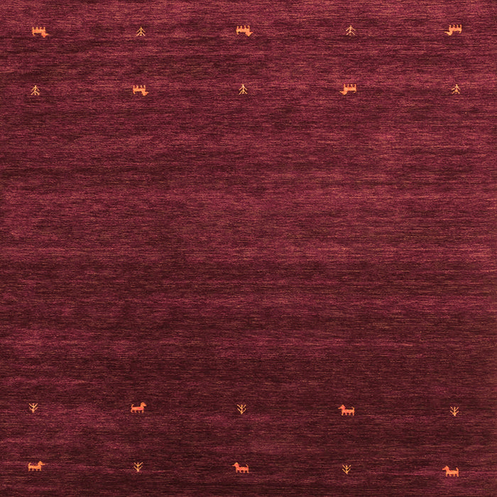 Serging Thickness of Abstract Orange Contemporary Rug, con887org