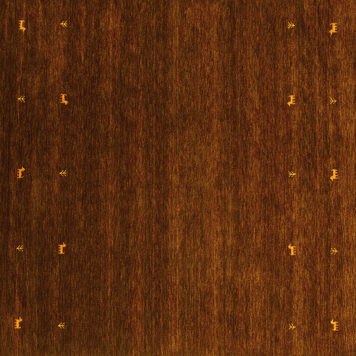 Square Abstract Yellow Contemporary Rug, con887yw