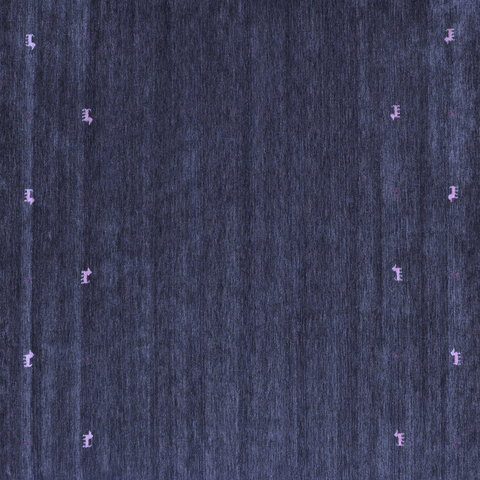 Square Abstract Blue Contemporary Rug, con888blu