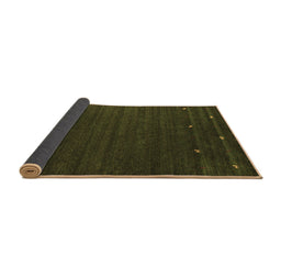 Sideview of Abstract Brown Contemporary Rug, con888brn