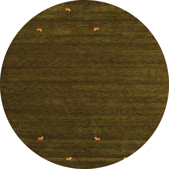 Square Abstract Orange Contemporary Rug, con888org