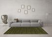 Machine Washable Abstract Brown Contemporary Rug in a Living Room,, wshcon888brn
