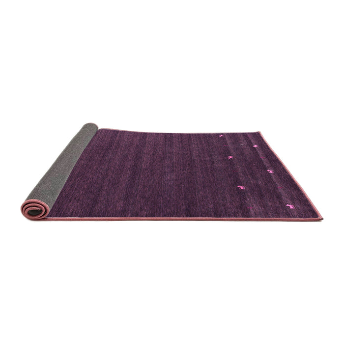 Sideview of Abstract Purple Contemporary Rug, con888pur