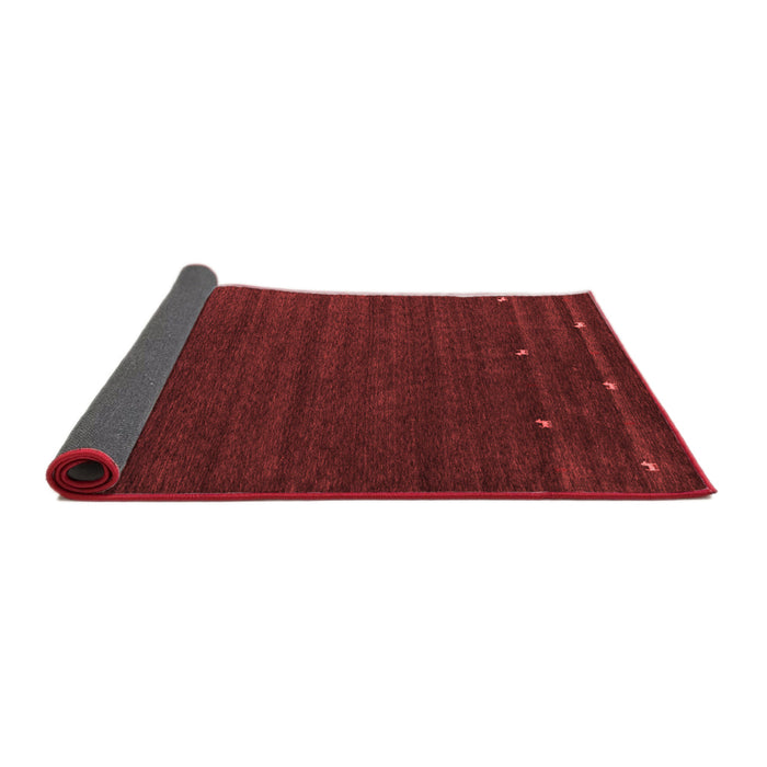 Abstract Red Contemporary Area Rugs