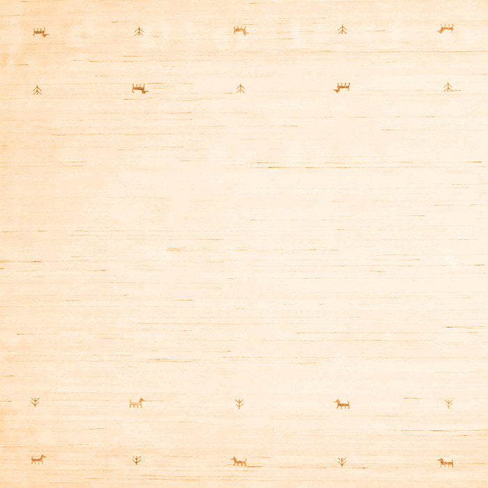 Serging Thickness of Solid Orange Modern Rug, con889org