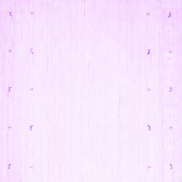 Square Solid Purple Modern Rug, con889pur