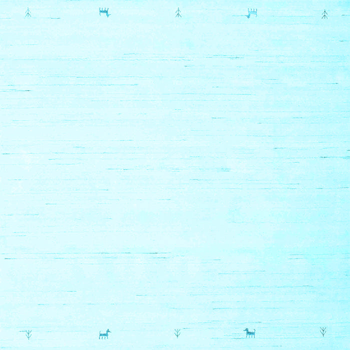 Solid Light Blue Modern Rug, con889lblu