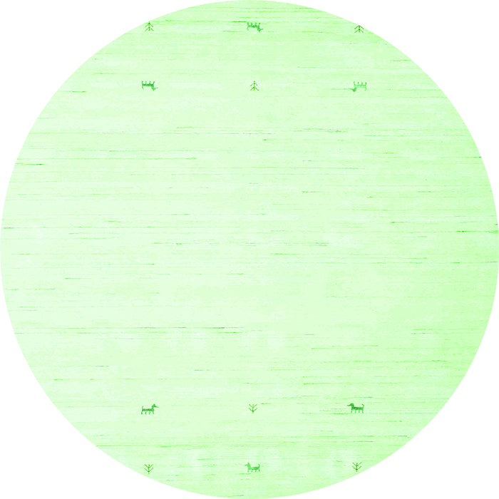 Machine Washable Solid Green Modern Area Rugs, wshcon889grn