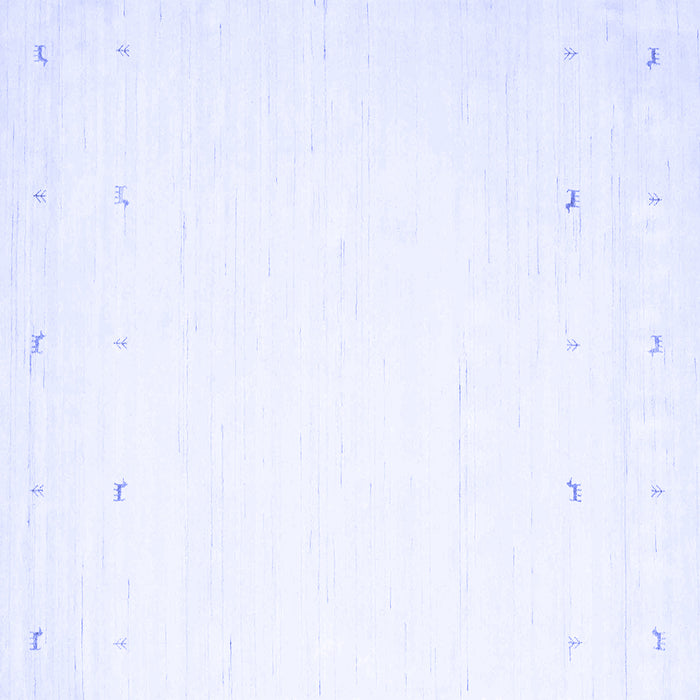 Square Machine Washable Solid Blue Modern Rug, wshcon889blu