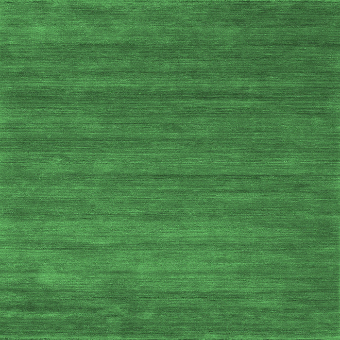 Square Machine Washable Abstract Emerald Green Contemporary Area Rugs, wshcon88emgrn