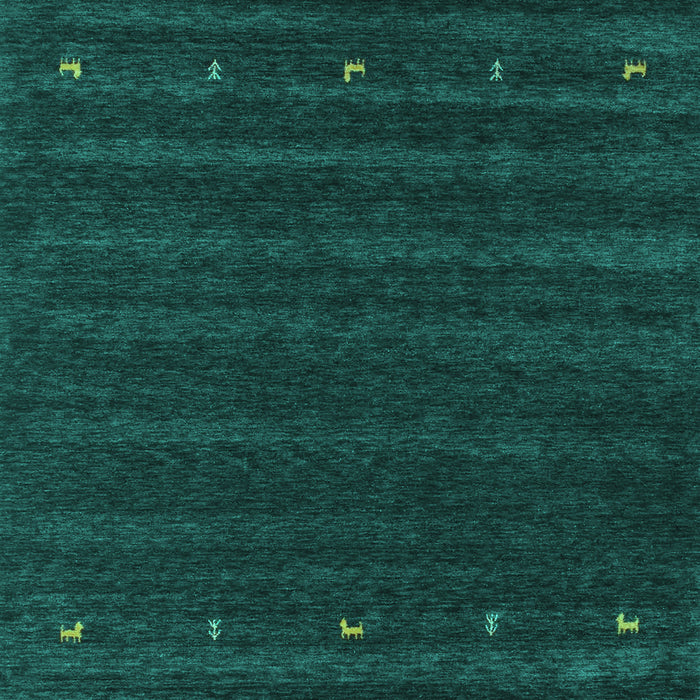 Abstract Turquoise Contemporary Rug, con890turq