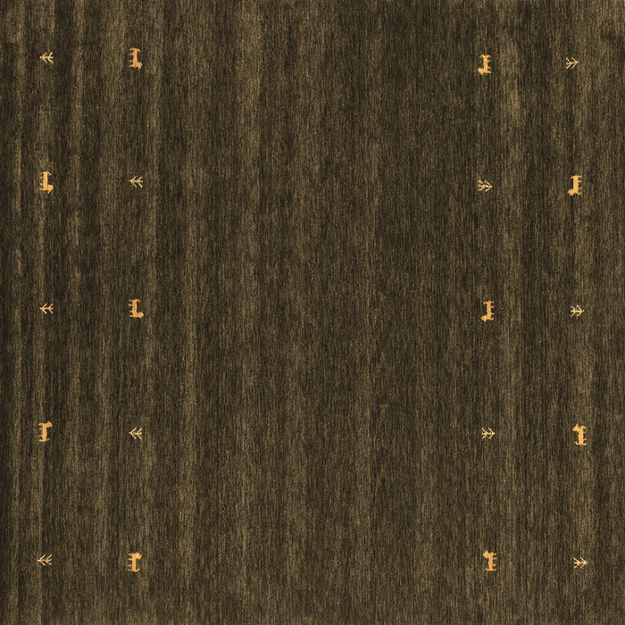 Square Machine Washable Abstract Brown Contemporary Rug, wshcon890brn