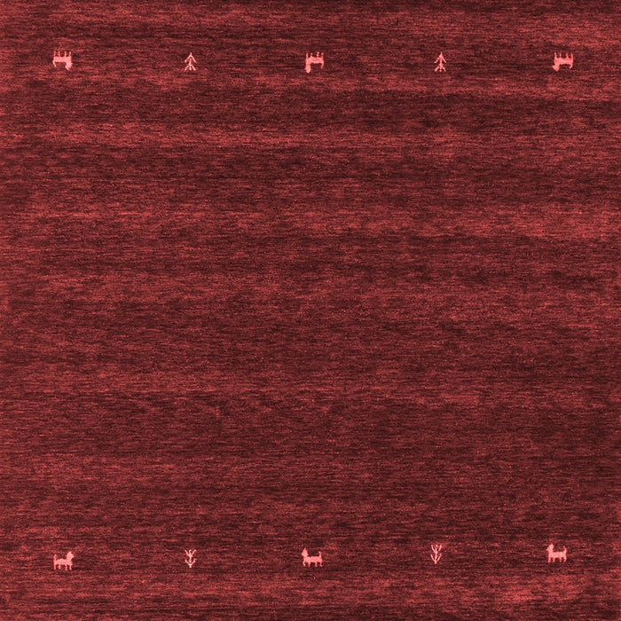 Machine Washable Abstract Red Contemporary Rug, wshcon890red