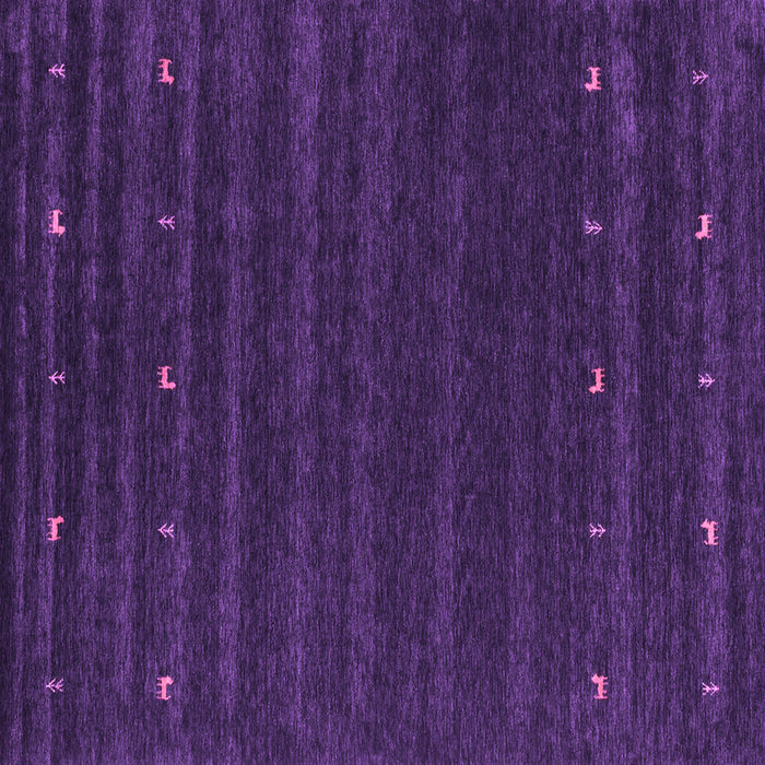 Square Machine Washable Abstract Purple Contemporary Area Rugs, wshcon890pur