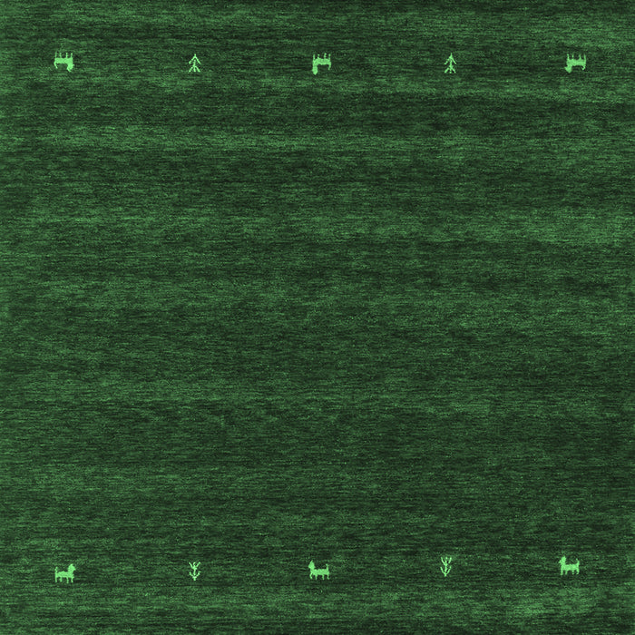 Abstract Emerald Green Contemporary Rug, con890emgrn