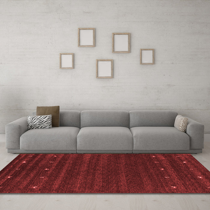 Contemporary Red Washable Rugs