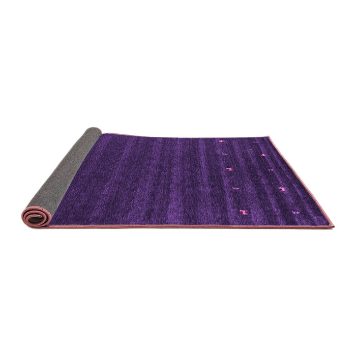 Sideview of Abstract Purple Contemporary Rug, con890pur