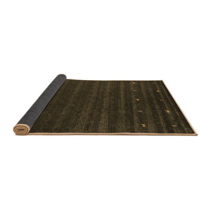 Sideview of Abstract Brown Contemporary Rug, con890brn