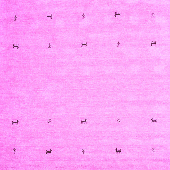 Square Solid Purple Modern Rug, con891pur